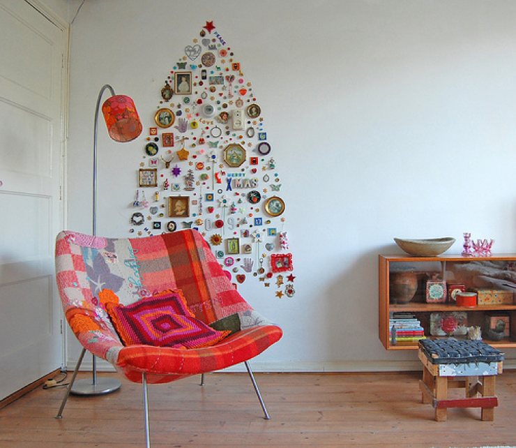 オシャレな手作りクリスマスツリー41選 壁面活用のdiyアイデアとは Diyer S リノベと暮らしとdiy