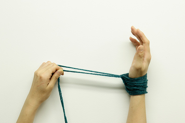 腕編みの作り目作り方5
